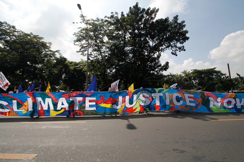 The demand for climate justice is the rallying call to hold big polluters accountable for their historic contributions to the climate crisis. Photo: AC Dimatatac