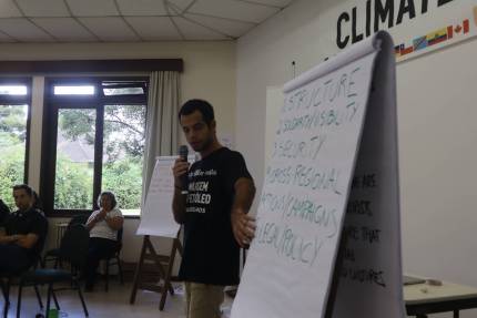 Ilan Zugman no encontro Climate Defenders