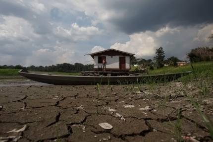 Drought-affected land in Brazil