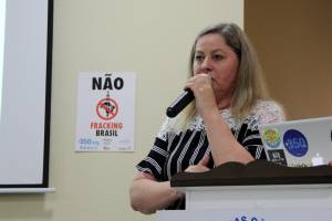 Suelita Rocker fala sobre is riscos do fracking para vereadores do Mato Grosso do Sul