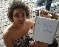 Ingrid da Silva Oliveira participou da Mobilização Global pelo Clima