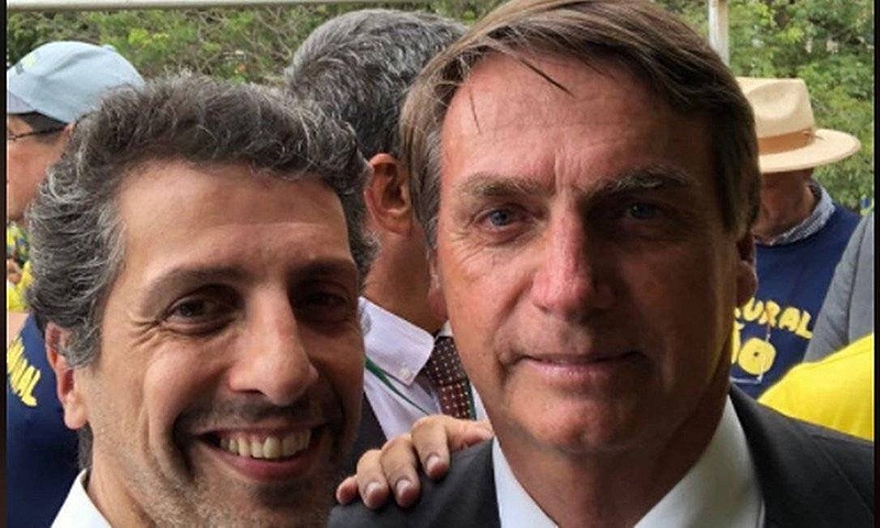 Joaquim Álvaro Pereira Leite e Jair Bolsonaro - Reprodução