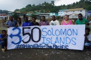 Koreti at the recent Pacific Climate Warriors Training in the Solomon Islands