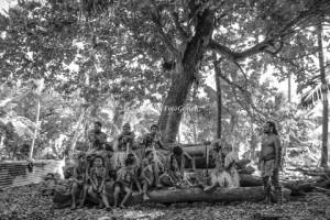 Pacific Climate Warriors of Tokelau take a break from their Canoe Build