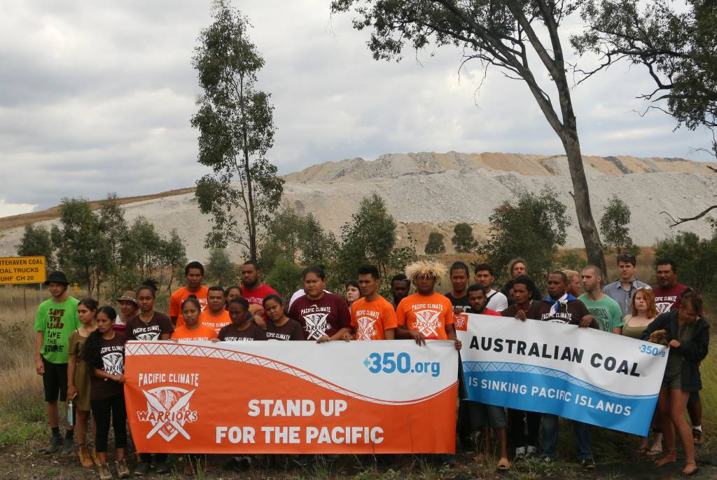 Pacific Climate Warriors and the Front Line Action on Coal team