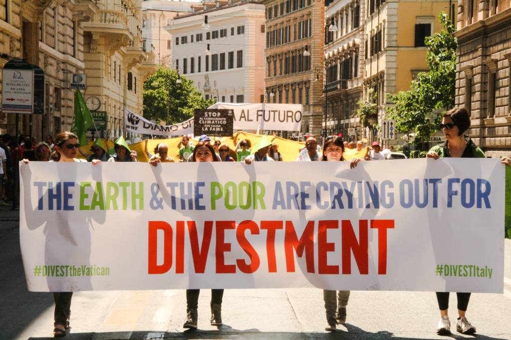 Pope Francis asked to make divestment part of his moral argument in the urgency to address climate change. 