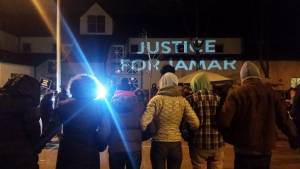 Prayers for justice from Minneapolis. Photo: @BlackLivesMLPS 