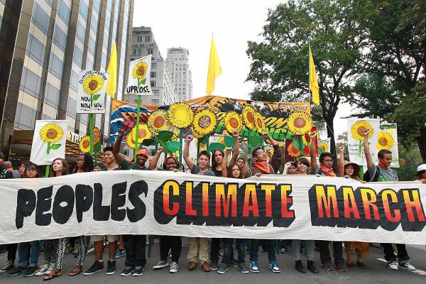 The Peoples Climate March in September, 2014. Photo: Jennifer Mitchell 