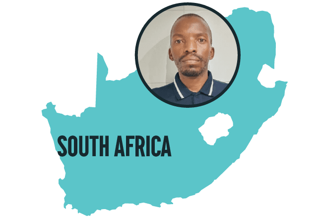 map of South Africa with photo of NKANYISO