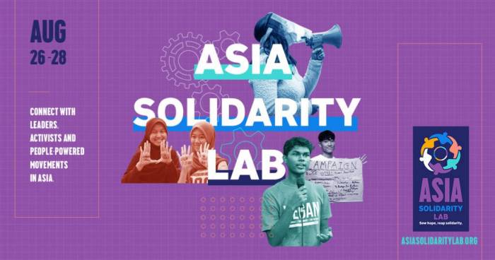 Asia Solidarity Lab invitation poster