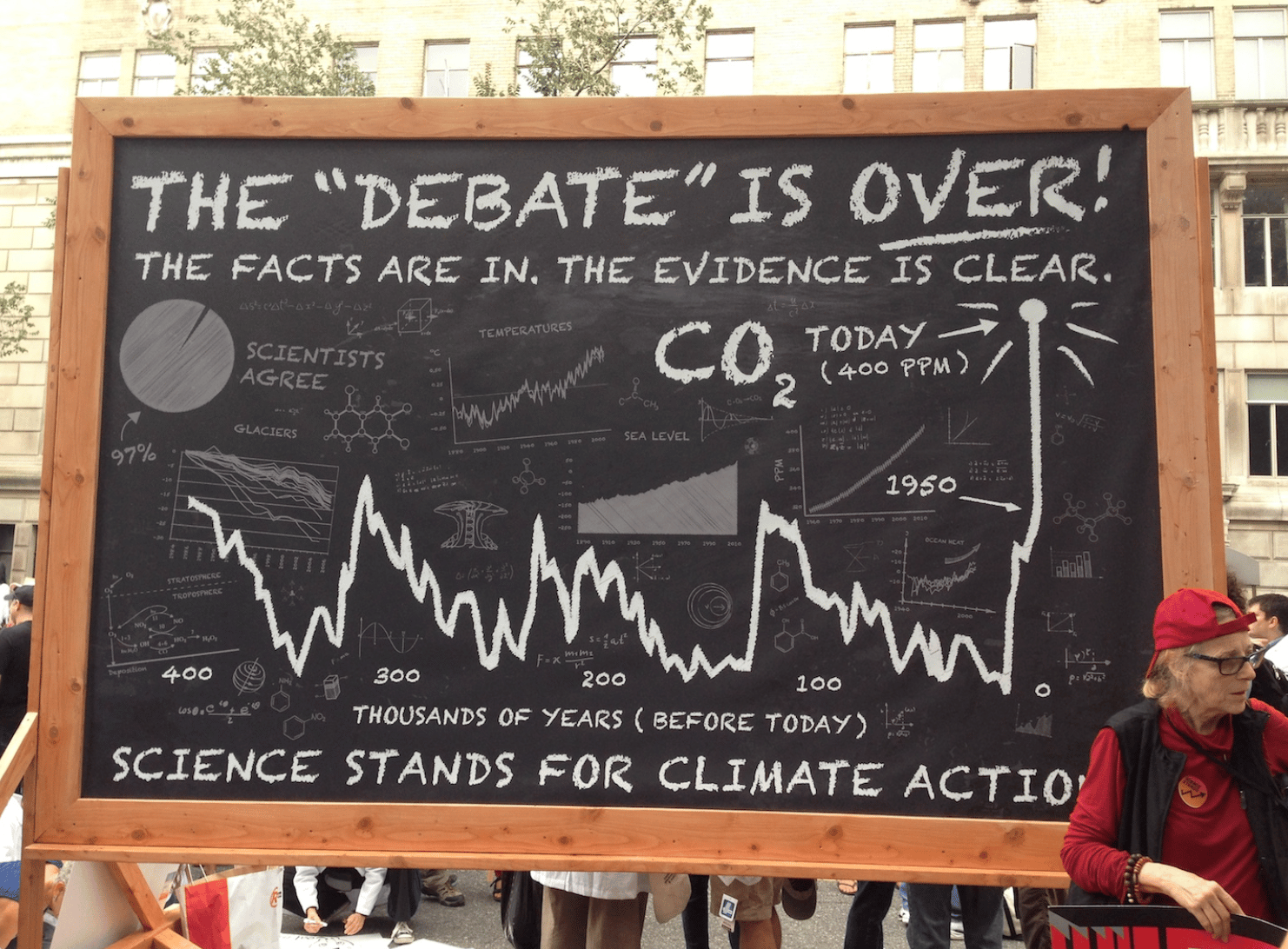 The ‘debate’ is OVER. Scientist march for action on climate change.