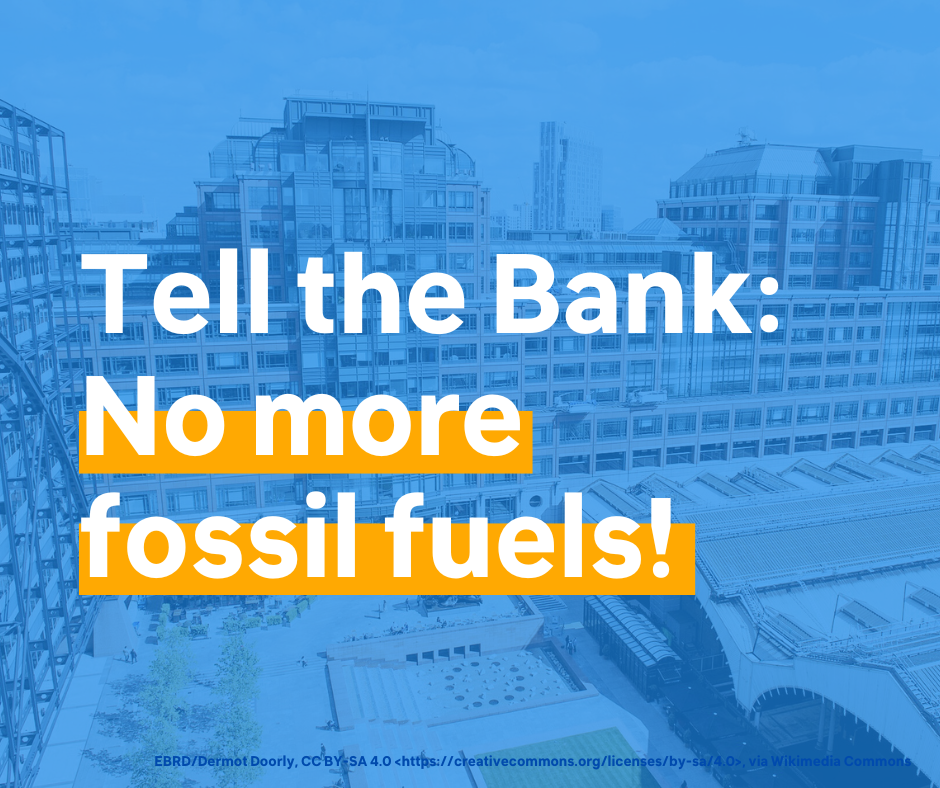 Tell The Bank: No More Fossil Fuels! - 350