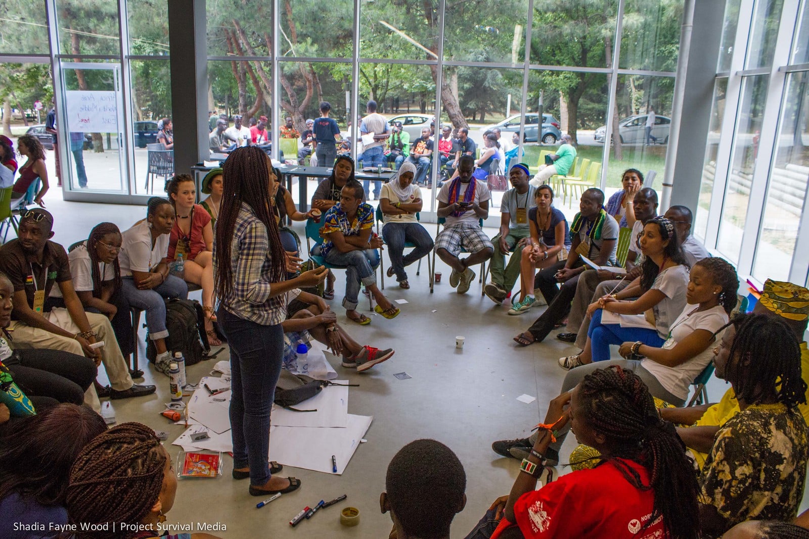 Participants at a training sessions during Global PowerShift. Istambul, Türkiye.